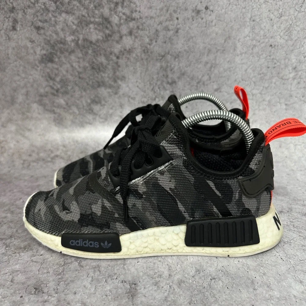 Adidas NMD R1 Sneakers Mens Size 6 Grey Camo G27947 Boost Low Top Shoes